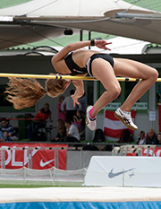 Raising performance: image of a high jumper clearing the bar